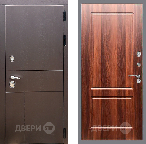 Входная металлическая Дверь Стоп УРБАН ФЛ-117 Итальянский орех в Лыткарино