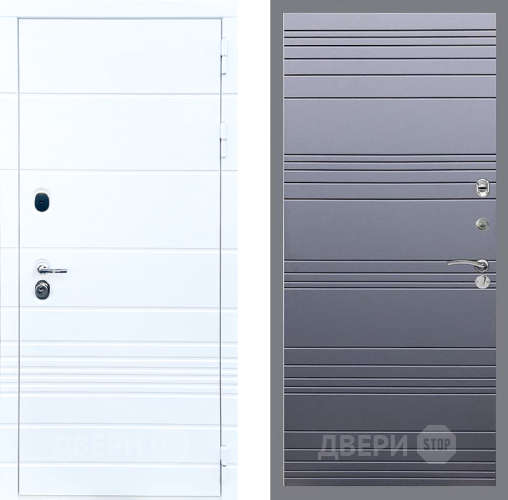 Дверь Стоп ТРЕНДО Лайн Силк титан в Лыткарино