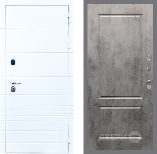 Входная металлическая Дверь Стоп ТРЕНДО ФЛ-117 Бетон темный в Лыткарино