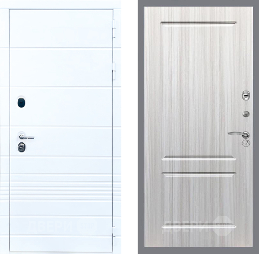 Входная металлическая Дверь Стоп ТРЕНДО ФЛ-117 Сандал белый в Лыткарино