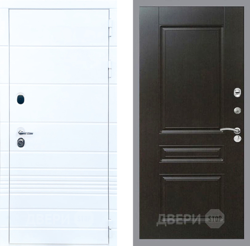 Входная металлическая Дверь Стоп ТРЕНДО ФЛ-243 Венге в Лыткарино