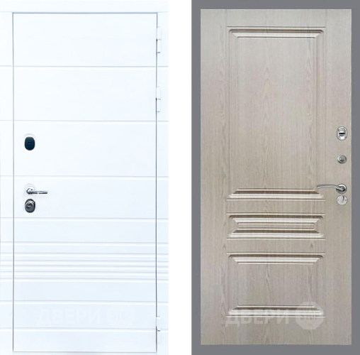 Входная металлическая Дверь Стоп ТРЕНДО ФЛ-243 Беленый дуб в Лыткарино