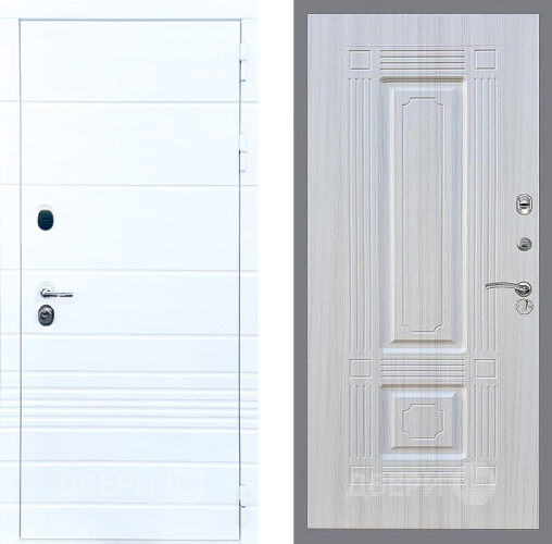 Входная металлическая Дверь Стоп ТРЕНДО ФЛ-2 Сандал белый в Лыткарино