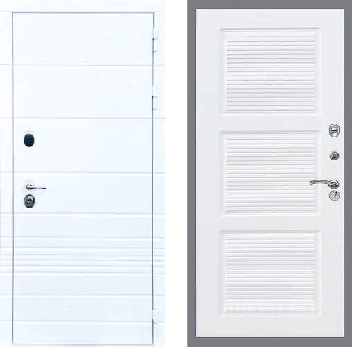 Входная металлическая Дверь Стоп ТРЕНДО ФЛ-1 Силк Сноу в Лыткарино