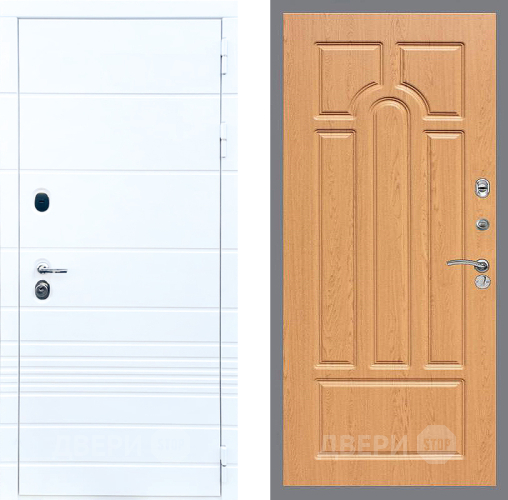 Входная металлическая Дверь Стоп ТРЕНДО ФЛ-58 Дуб в Лыткарино