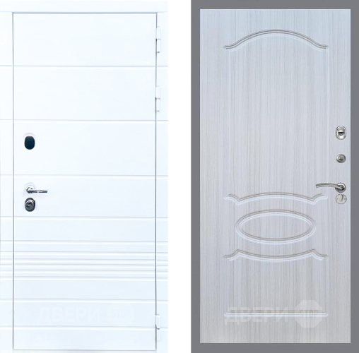 Входная металлическая Дверь Стоп ТРЕНДО ФЛ-128 Сандал белый в Лыткарино