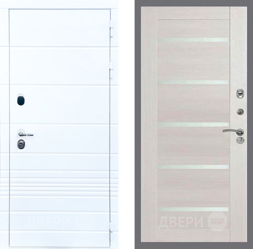 Входная металлическая Дверь Стоп ТРЕНДО СБ-14 Лиственница беж в Лыткарино
