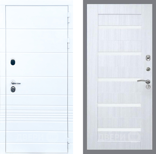 Входная металлическая Дверь Стоп ТРЕНДО СБ-14 Сандал белый в Лыткарино