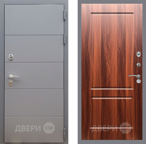 Входная металлическая Дверь Стоп АРТ ГРАФИТ ФЛ-117 Итальянский орех в Лыткарино