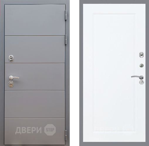 Входная металлическая Дверь Стоп АРТ ГРАФИТ ФЛ-119 Силк Сноу в Лыткарино