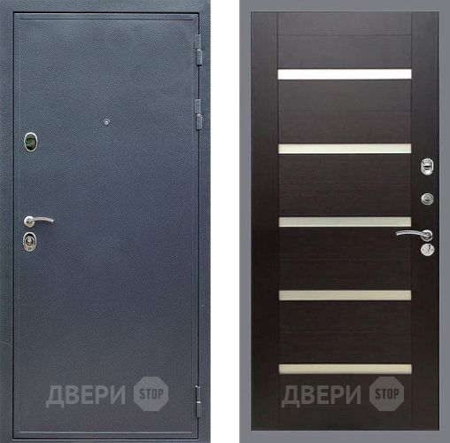 Входная металлическая Дверь Стоп СИЛЬВЕР СБ-14 венге поперечный в Лыткарино