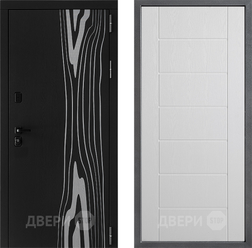 Входная металлическая Дверь Дверной континент ДК-12 ФЛ-Лайн Белое дерево в Лыткарино