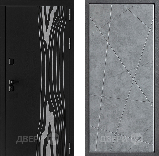 Входная металлическая Дверь Дверной континент ДК-12 ФЛ-655 Бетон серый в Лыткарино
