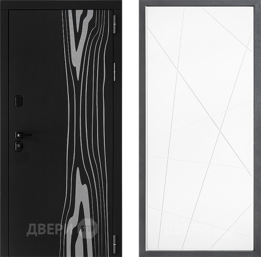 Входная металлическая Дверь Дверной континент ДК-12 ФЛ-655 Белый софт в Лыткарино