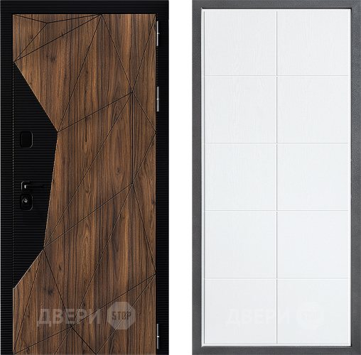 Входная металлическая Дверь Дверной континент ДК-11 ФЛ-Кватро Белое дерево в Лыткарино