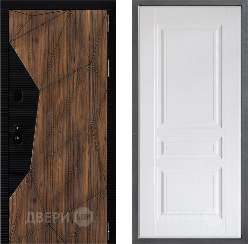 Входная металлическая Дверь Дверной континент ДК-11 ФЛ-243 Альберо Браш серебро в Лыткарино