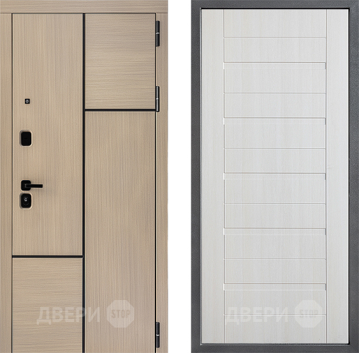 Входная металлическая Дверь Дверной континент ДК-14 ФЛ-70 Лиственница белая в Лыткарино