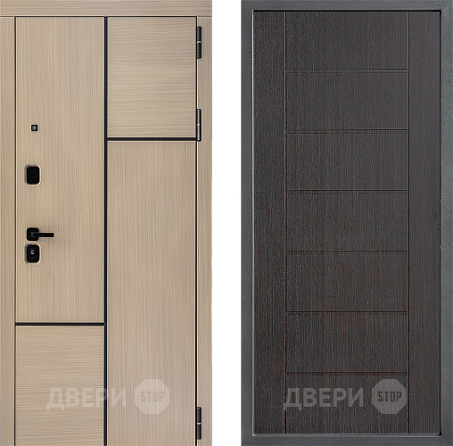 Входная металлическая Дверь Дверной континент ДК-14 ФЛ-Лайн Венге в Лыткарино