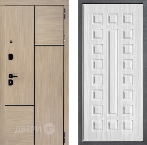 Входная металлическая Дверь Дверной континент ДК-14 ФЛ-183 Сандал белый в Лыткарино