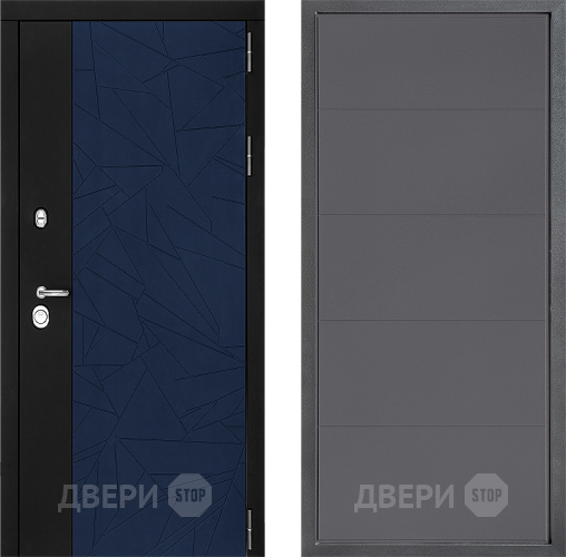 Входная металлическая Дверь Дверной континент ДК-9 ФЛ-649 Графит софт в Лыткарино