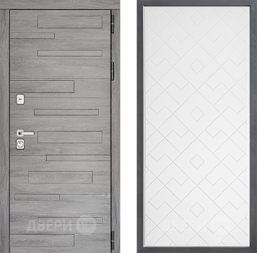 Входная металлическая Дверь Дверной континент ДК-10 ФЛ-Тиффани Белый софт в Лыткарино