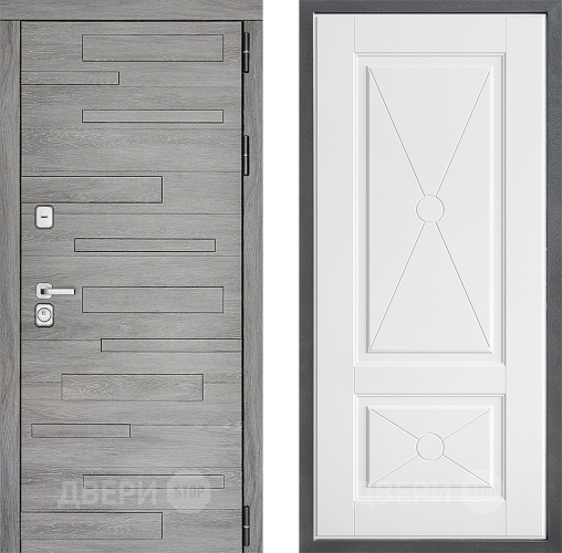 Входная металлическая Дверь Дверной континент ДК-10 ФЛ-617 Софт милк в Лыткарино