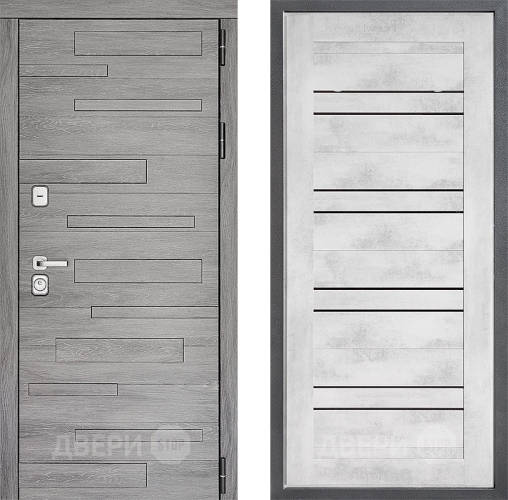 Входная металлическая Дверь Дверной континент ДК-10 ФЛ-49 Бетон снежный в Лыткарино