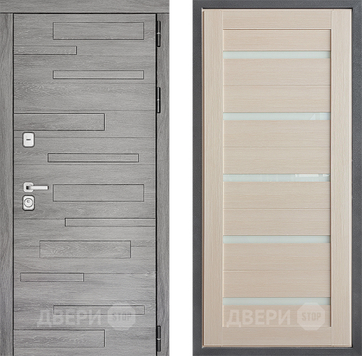 Входная металлическая Дверь Дверной континент ДК-10 ФЛ-47 Лиственница белая в Лыткарино