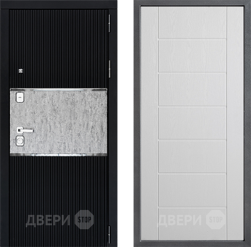 Входная металлическая Дверь Дверной континент ДК-13 ФЛ-Лайн Белое дерево в Лыткарино