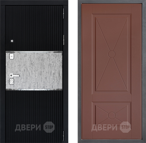 Входная металлическая Дверь Дверной континент ДК-13 ФЛ-617 Ясень шоколадный в Лыткарино