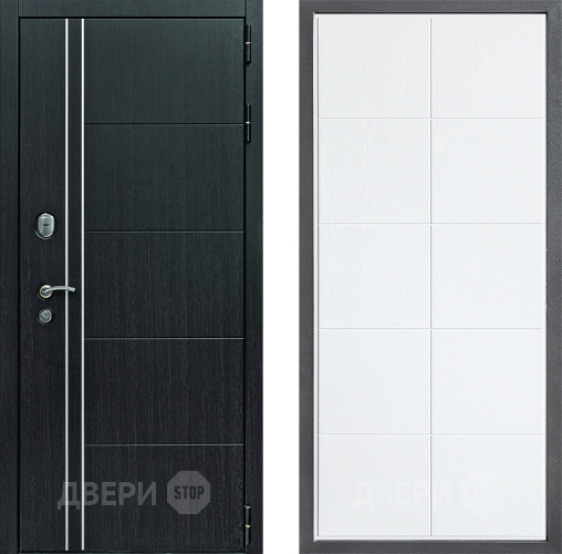 Входная металлическая Дверь Дверной континент Теплолюкс Дизайн ФЛ-Кватро Белое дерево в Лыткарино