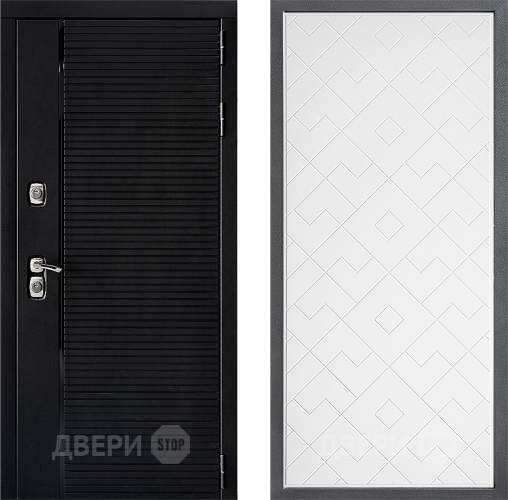 Входная металлическая Дверь Дверной континент ДК-1 ФЛ-Тиффани Белый софт в Лыткарино