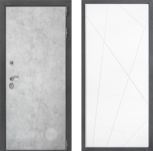 Входная металлическая Дверь Дверной континент ДК-3/743 ФЛ-655 Белый софт в Лыткарино