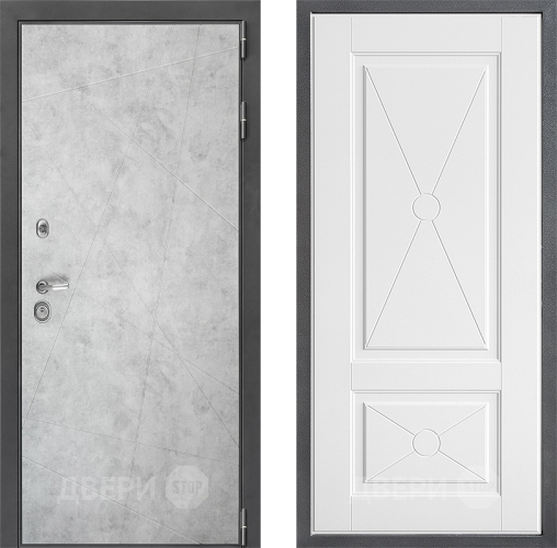 Входная металлическая Дверь Дверной континент ДК-3/743 ФЛ-617 Софт милк в Лыткарино