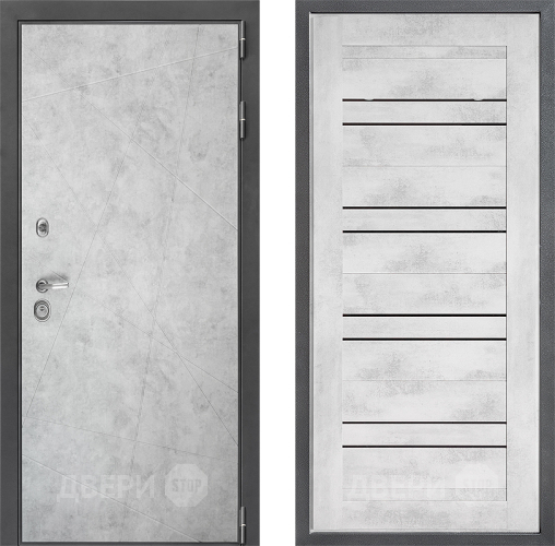 Входная металлическая Дверь Дверной континент ДК-3/743 ФЛ-49 Бетон снежный в Лыткарино