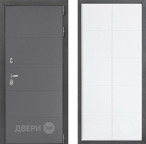 Входная металлическая Дверь Дверной континент ДК-3/649 ФЛ-Кватро Белое дерево в Лыткарино