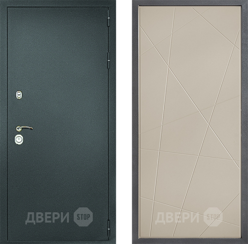 Входная металлическая Дверь Дверной континент Рубикон Серебро Дизайн ФЛ-655 Капучино в Лыткарино