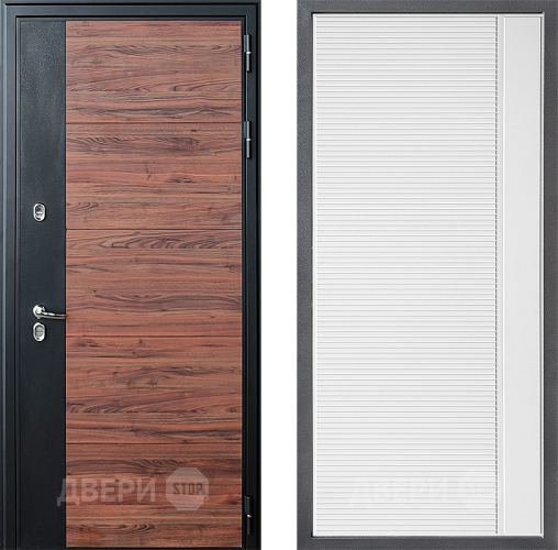 Дверь Дверной континент ДК-15 Красное Дерево ТЕРМО ФЛ-757 Белое Стекло Софт милк в Лыткарино