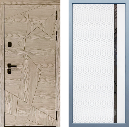 Входная металлическая Дверь Дива МД-97/1 МХ-47 Белый матовый в Лыткарино