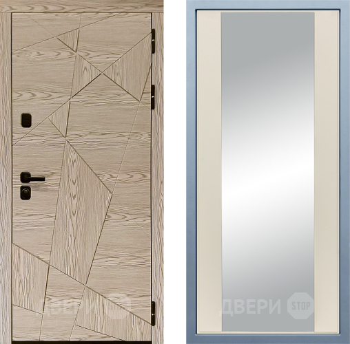 Входная металлическая Дверь Дива МД-97/1 Д-15 Зеркало Шампань в Лыткарино