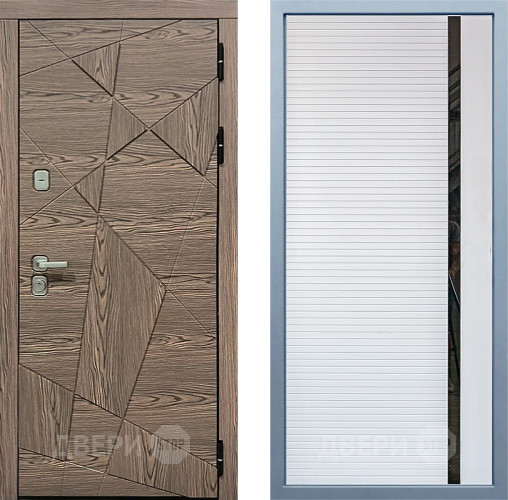 Входная металлическая Дверь Дива МД-97/2 МХ-45 Белый матовый в Лыткарино