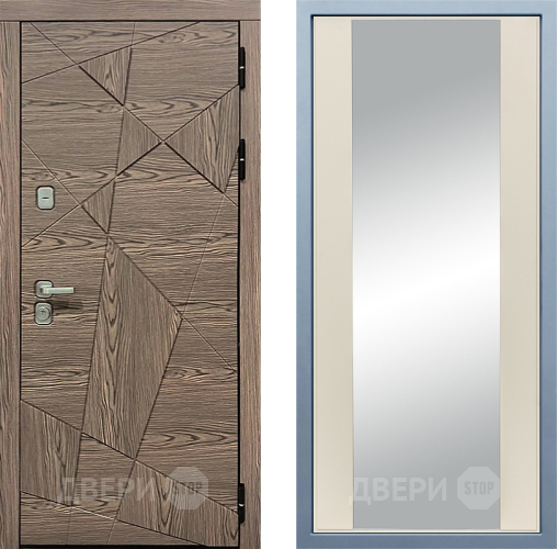 Входная металлическая Дверь Дива МД-97/2 Д-15 Зеркало Шампань в Лыткарино