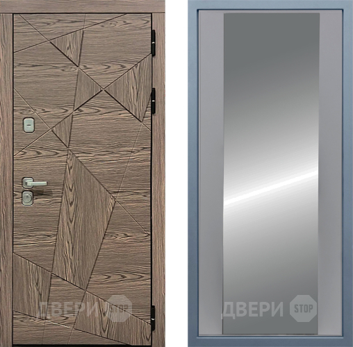 Входная металлическая Дверь Дива МД-97/2 Д-15 Зеркало Силк Маус в Лыткарино