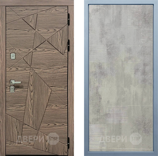Входная металлическая Дверь Дива МД-97/2 Д-4 Бетон темный в Лыткарино