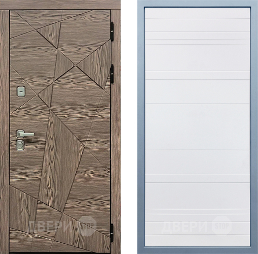 Входная металлическая Дверь Дива МД-97/2 Д-5 Белый в Лыткарино