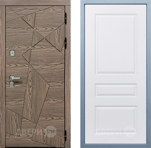 Входная металлическая Дверь Дива МД-97/2 Д-13 Белый в Лыткарино