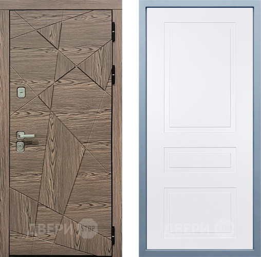 Входная металлическая Дверь Дива МД-97/2 Н-13 Белый в Лыткарино