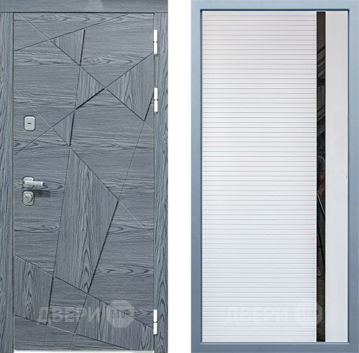 Входная металлическая Дверь Дива МД-97/3 МХ-45 Белый матовый в Лыткарино