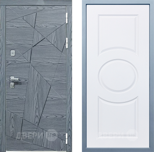 Входная металлическая Дверь Дива МД-97/3 Д-8 Белый в Лыткарино