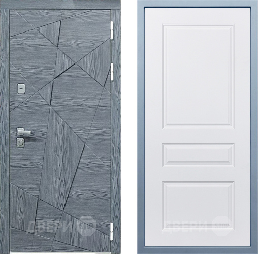 Входная металлическая Дверь Дива МД-97/3 Д-13 Белый в Лыткарино